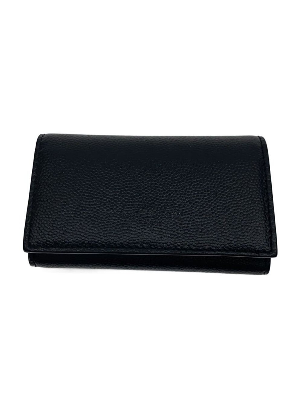 SAINT LAURENT Key Case Wallet leather black